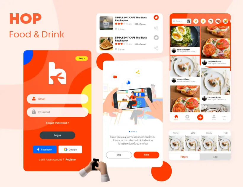 Hop food and drink app at the meta future