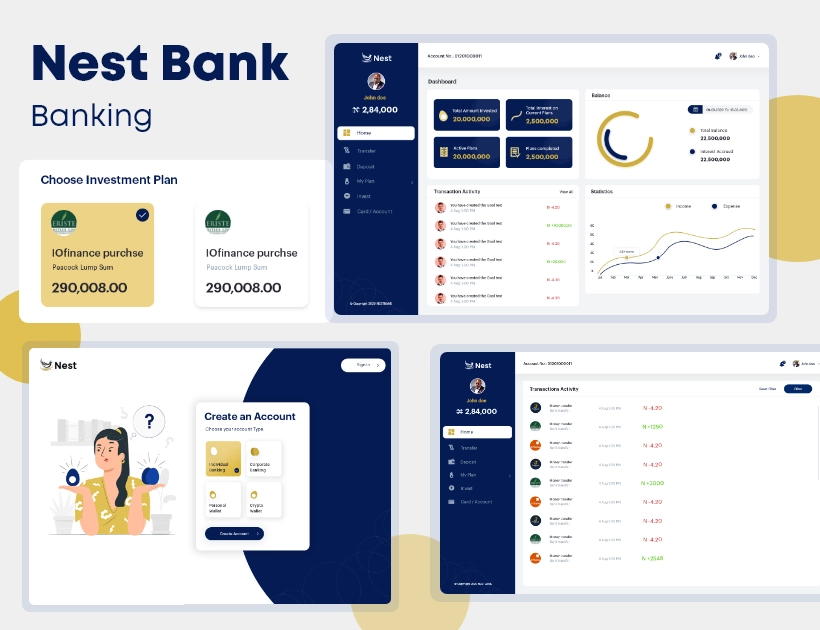 Nest bank portal by the meta future