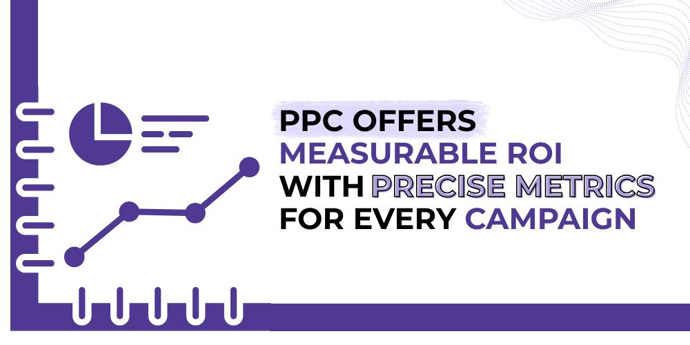 PPC offers Measurable ROI with precise metrics for every campaign 