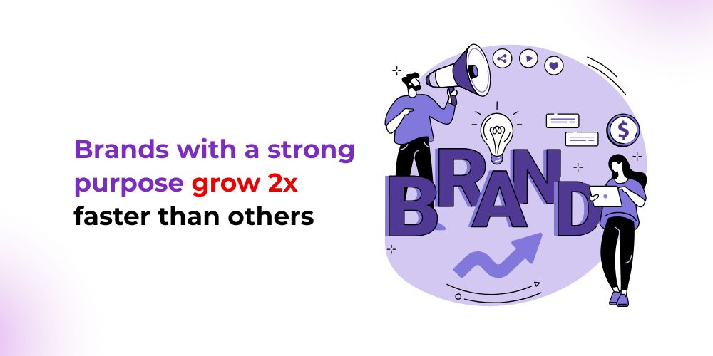 brands with a stronge purpose grow 2x faster then other small business 