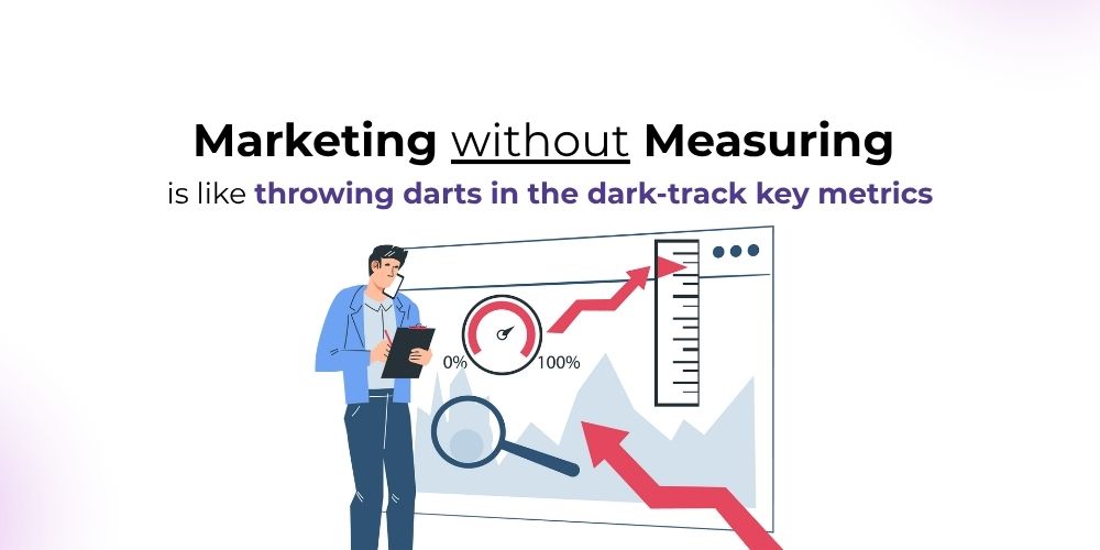 marketing without measuring is like  throwing darts in the dark track 