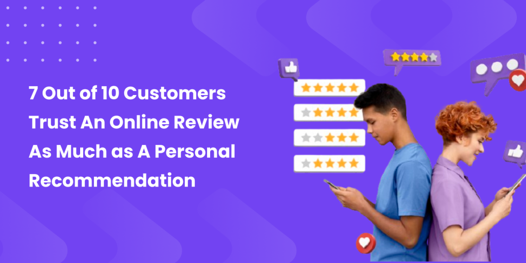 online review as much as personal recommendations 