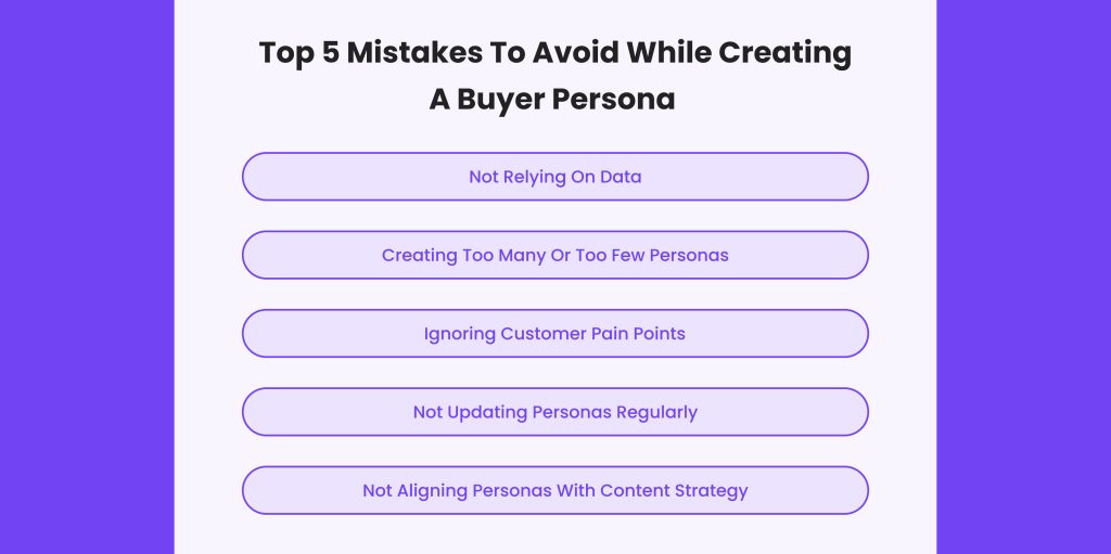 mistakes of buyer persona 